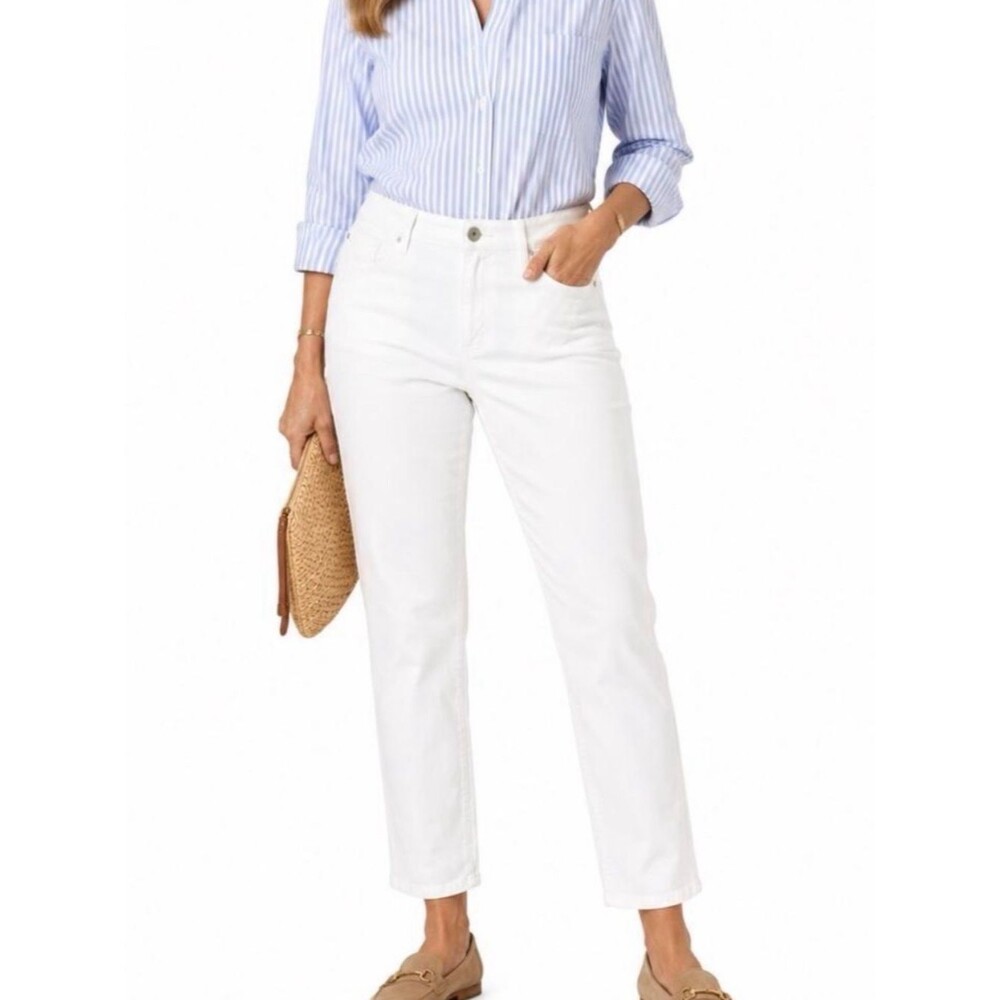 Chaps White Boot-Cut Women's Pants